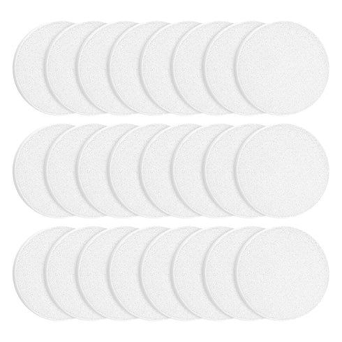 Round Sponge Puff Set 24 Pieces 2.2 Inch Soft Mini Facial Loose Powder Blender Pads Applicator For Liquid Foundation Setting Holder Makeup Beauty ...
