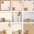9 Pads Cow Sticky Notes Floral Highland Cow Theme 3x3 Self-Stick Cute Brown Cow Print Notes Adhesive Memo Pad Cow Office Decor for School Office H...