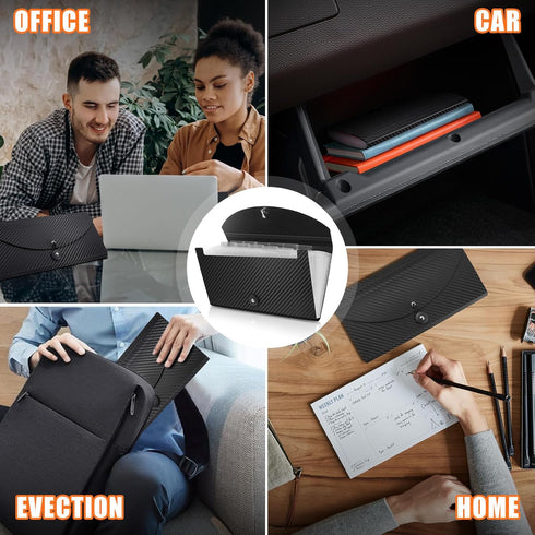 Receipt Holder Aabicku 13 Pockets Receipt Organizer Small Accordion File Organizer Expanding File Folder Large Capacity Cards Ticket File Check Ca...