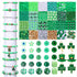 2566PCS+ St. Patrick's Day Beads for Jewelry Making Green Heishi Pearl Star Letter Clay Wooden Irish Round Loose Beads with Enamel Luck Shamrock H...