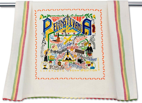 Catstudio Pennsylvania Dish Towel - U.S. State Souvenir Kitchen and Hand Towel, Perfect Tea Towels for Pennsylvania Lovers, Travel Souvenir, House...