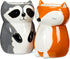 Abbott Collection 27-MINIKIN-473 Sitting Raccoon Planter/Vase-4" H, 4 inches H, Grey...