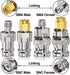 Onelinkmore BNC to SMA Coax Adapter for Baofeng UV-5R Ham Radio, HT Antenna, Scanner, SDR Dongle...
