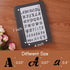Letter Stencils for Painting, 12 Pack 4 x 7 Inch, Reusable Plastic Alphabet Stencils Small Letter Stencils Journal Stencils for Bullet Journaling,...