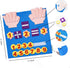 Montessori Learning Toddler Felt Educational Toy Finger Number Learning Counting Math Felt Board Preschool Manipulatives Travel Game Addition Subt...