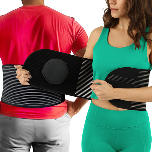 Hernia Belt for Men or Women | C Section Belly Binder & Abdominal Binder | Post Surgery & Pregnancy Tummy Tuck | Hysterectomy, Umbilical Hernia | ...