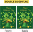 Happy St Patrick's Day Garden Flag 12 x 18 Inch Burlap Spring Flag Double Sided Printed Shamrocks Holiday Flags Happy St. Patrick's Sign for Home ...