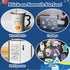 213 PCS Space Reusable Sticker Books for Kids, 6 Sheets Reusable Stickers for Toddlers, Cute Waterproof Toddler Stickers Age 3+, Window Clings Tra...