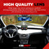 ICBEAMER 11.8 Inch Car Rearview Mirror, Panoramic Wide Angle, HD Blue Tint Glass, Interior Clip On Convex Car Mirror, Anti Glare, Automotive Acces...
