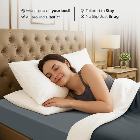 Utopia Bedding Full Fitted Sheet - Bottom Sheet - Deep Pocket - Soft Microfiber - Shrinkage and Fade Resistant - Easy Care -1 Fitted Sheet Only (G...