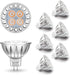 ALIDE MR16 Led Bulbs 5W Replace 20W 35W Halogen Equivalent,2700K Soft Warm White,12V Low Voltage MR16 GU5.3 Bulb Spotlights for Outdoor Landscape ...
