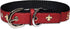 Pets First Leather Pet Collar NFL New Orleans Saints Premium Dog Collar Limited Edition Size Medium. Best & Strongest Heavy-Duty Dog Collar! (NOS-...