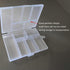 Mini 6 Grids 4-PACK Plastic Organizer Box Storage Container for Small Jewelry Fishing Tackles Earring Nail Rhinestones Beads Art DIY Crafts Organi...