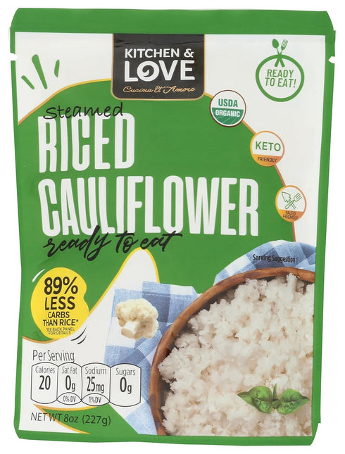 Kitchen & Love Ready to Eat Riced Cauliflower, 8 OZ...