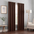 ECLIPSE Kendall Modern Blackout Thermal Rod Pocket Window Curtain for Bedroom or Living Room (1 Panel), 42 X 54, Chocolate...