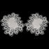 Silver Gray European Lace and Antique Fabric Placemats, Doilies (12Wx18L Set of 2)...
