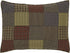VHC Brands Rustic Bedding Ridge Cotton Patchwork Sham, Cedar Green…...