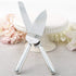 FASHIONCRAFT 2525 Simple Elegance Classic Silver Stainless Steel Cake Knife Set, Wedding Cake Knife and Server Set – One Size (Silver)...