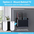 TotalMount Universal Remote Control Holder – Attaches to Wall or Back of TV – Compatible with All TV Remotes (Premium Black, Large Two Pack)...