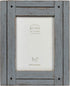 Prinz Homestead 5-Inch by 7-Inch Rustic Wood Picture Frame in Distressed Finish, Tabletop or Wall Mount, Gray...