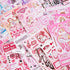 cute Scrapbook Stickers Book with 500 Stickers A5 Size Cute Girl Stickers Kawaii People stickers Pre-Cut journaling Stickers kids scrapbook kit fo...