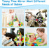 Tummy Time Baby Mirror Toys Double-Sided Black and White High Contrast Baby Toys with Squeaker for Babies Sensory Texture Infant Toys 0 3 6 9 12 M...
