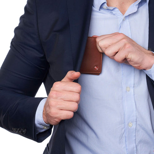 Alpine Swiss Mens Nolan Bifold Commuter Wallet Cowhide Leather RFID Safe Comes in a Gift Box Tan...