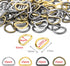 100 Pack 1/2" D Ring Metal Purse Straps Buckle Small Dog Collars Hardware Dee Rings Mini Zipper Pulls Clothing Bag Making Pet Dresses and Harness ...