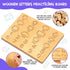 LOOIKOOS Wooden Letters Practicing Board, Double-Sided Alphabet Tracing Tool Learning to Write ABC Educational Toy Game Fine Motor Skill Developme...