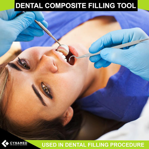 Cynamed Double-Ended Scaler with Arrow Ends - Dentist Pick, Medical Stainless Steel, Dental Tarter Scraper for Tooth Stains Remover, Dentist Home ...
