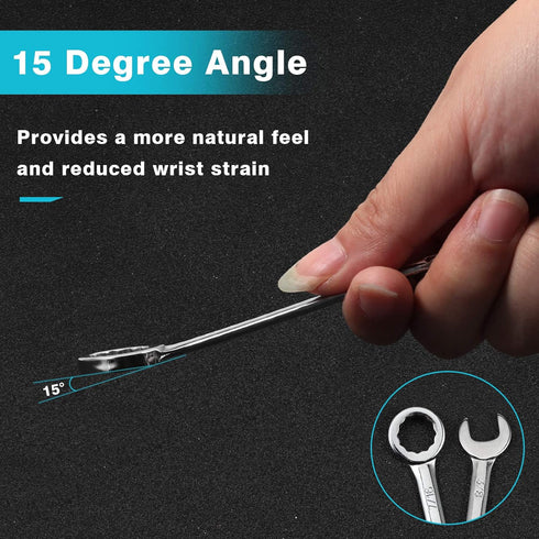 SPEEDWOX 10 Pcs Mini Combination Wrench Set, 4-11mm Open and Box End for Automotive, Industry, Electronics, Mechanic, Home, Hobby - High Carbon St...