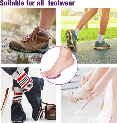 8 Pieces Gel Ball of Foot Cushions Metatarsal Pads for Women and Men Clear Gel Ball of Foot Cushions Soft Metatarsal Forefoot Cushioning Foot Pain...