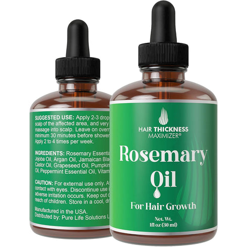 Rosemary Oil for Hair Growth For Men + Women - No Harsh Scent or Scalp Burn. Topical Treatment For Hair Loss Prevention, Hair Thickness, Regrowth....