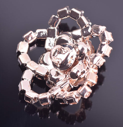 KAOYOO 10Pcs Crystal Rhinestone Flowers Embellishments Buttons Sew on Buttons for DIY,Decoration(23mm)...