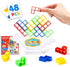 48 PCS Tetra Tower Game (Ages 3 and Up) - Easy Stack Attack Game for Adults & Kids, Balance Stacking Board Games for 2 Players+, Perfect for Kids,...