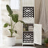 DII Non Woven Polyester Storage Bin, Chevron, Black, Small Set of 2...