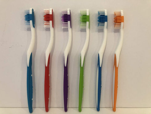 6pcs Each Firm Adult Toothbrush...