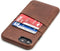 Dockem Wallet Case for iPhone SE 3 (2022), SE 2 (2020) & iPhone 8/7 with Metal Plate for Magnetic Mounting & 2 Card Holder Slots (Exec M2, Brown)...