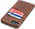 Dockem Wallet Case for iPhone SE 3 (2022), SE 2 (2020) & iPhone 8/7 with Metal Plate for Magnetic Mounting & 2 Card Holder Slots (Exec M2, Brown)...
