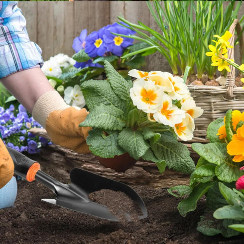 Garden Trowel Hand Shovel Heavy Duty Gardening Hand Trowel with Ergonomic Grip Rust Resistant Garden Tools Small Spade for Planting Transplanting,...