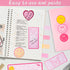 L1rabe Preppy Sticky Note Set - 550 Sheets Y2K Smile Face Self-Stick Notes Pads Back to School Pink Sticky Notes Divider Tabs Bundle Writing Memo ...