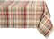 DII Give Thanks Plaid Fall Table Decor, Autumn & Thanksgiving Tabletop Linens, 60x104 Rectangle Tablecloth...