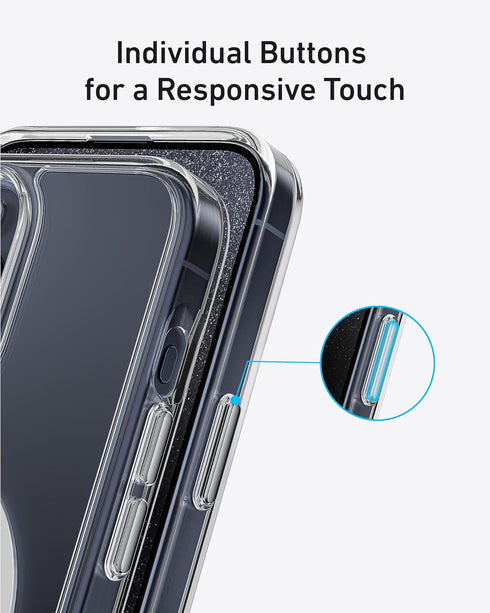 Anker for iPhone iPhone 13 Pro Case, Compatible with MagSafe, Military-Grade Protection, Yellowing Resistant, Scratch-Resistant Back, Magnetic Pho...
