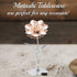 Matashi for Mom, Girlfriend - Sunflower Figurine, Rose Gold Crystal Studded Flower Figurines - Tabletop Showpiece for Grandma...
