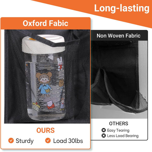 KIMBORA 2 Packs Narrow Over the Door/Wall Shoe Organizer, Small Hanging Shoe Rack for Closet with Clear Mesh Pocket for Bathroom, RV, Pantry, Camp...