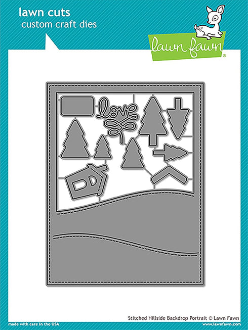 Lawn Fawn Dies - Stitched Hillside Backdrop: Portrait (LF1503)...