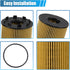 X AUTOHAUX 3pcs Engine Oil Filter with Seals No.68102241AA/73500049/71765460/71773176/6001073250 for KIA II 1.3L 2008-2018...