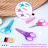3Pcs Small Scissors All Purpose Craft Scissors Stainless Steel Scissors with Protective Cover Mini Detail Craft Scissors Precision Straight Fine T...
