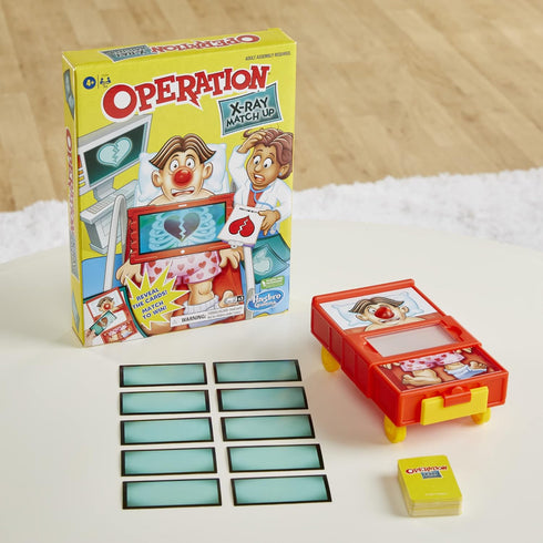 Hasbro Gaming Operation X-Ray Match Up Board Game for 2 or More Players, Matching Game for Kids Ages 4 and Up, with Lights and Sounds...