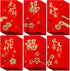 Whaline 72Pcs Chinese New Year Red Envelopes Large Red Packet 2024 Year of the Dragon Hong Bao Plum Blossom Pattern Spring Chinese Lucky Money Poc...